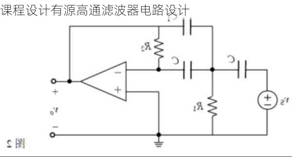 课程设计有源高通滤波器电路设计