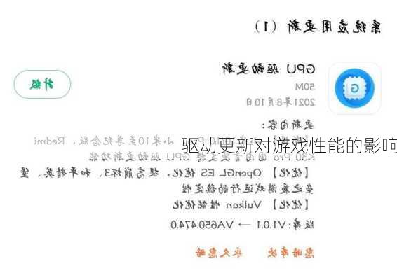 驱动更新对游戏性能的影响
