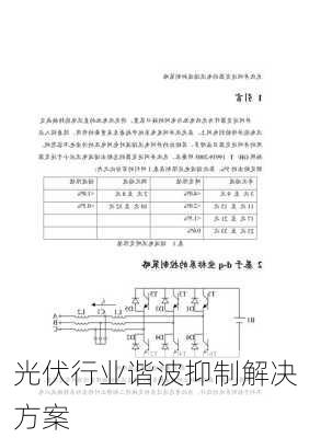 光伏行业谐波抑制解决方案