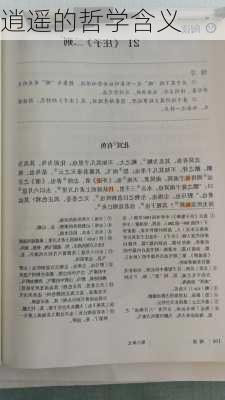 逍遥的哲学含义