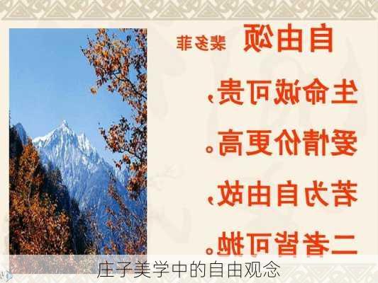 庄子美学中的自由观念