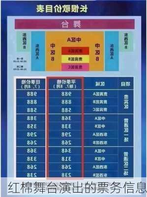 红棉舞台演出的票务信息