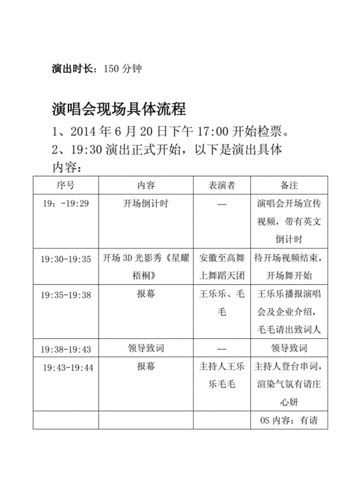 红棉舞台活动流程