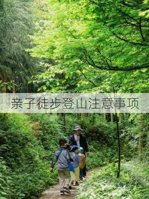 亲子徒步登山注意事项