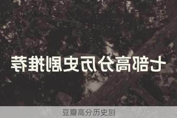 豆瓣高分历史剧