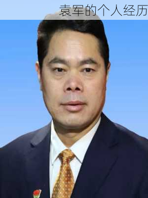 袁军的个人经历
