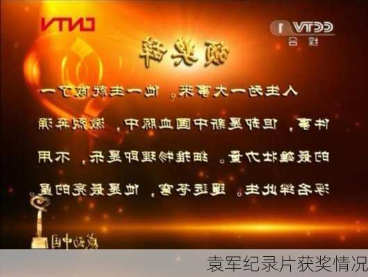 袁军纪录片获奖情况