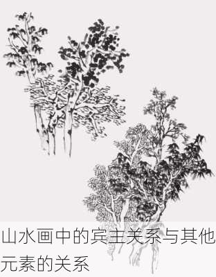 山水画中的宾主关系与其他元素的关系
