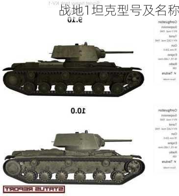 战地1坦克型号及名称