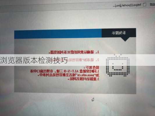 浏览器版本检测技巧