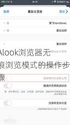 Alook浏览器无痕浏览模式的操作步骤