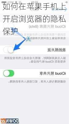 如何在苹果手机上开启浏览器的隐私保护