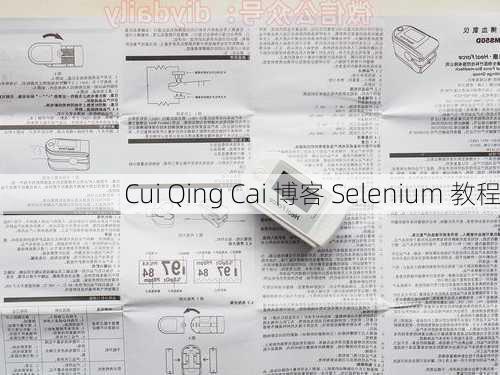 Cui Qing Cai 博客 Selenium 教程