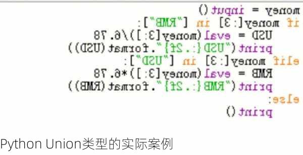 Python Union类型的实际案例