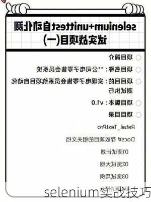 selenium实战技巧