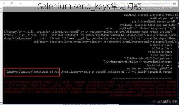 Selenium send_keys常见问题