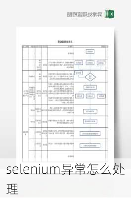 selenium异常怎么处理