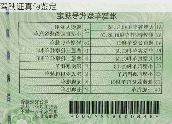 驾驶证真伪鉴定