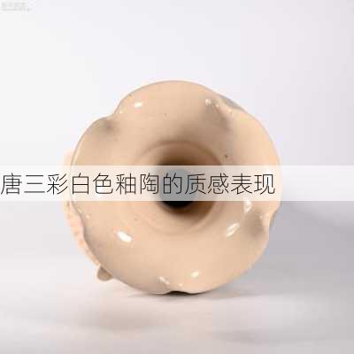 唐三彩白色釉陶的质感表现