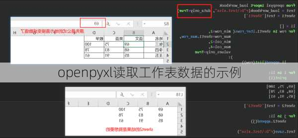 openpyxl读取工作表数据的示例