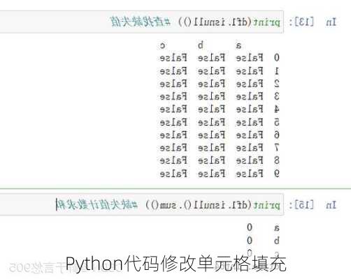 Python代码修改单元格填充
