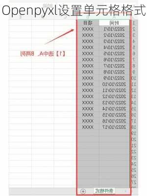 Openpyxl设置单元格格式