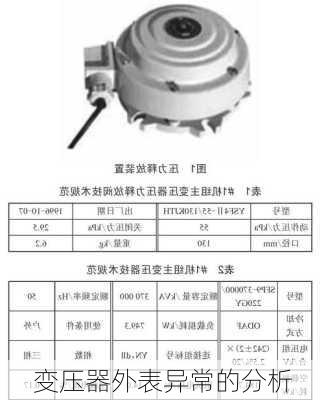 变压器外表异常的分析
