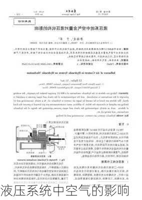 液压系统中空气的影响