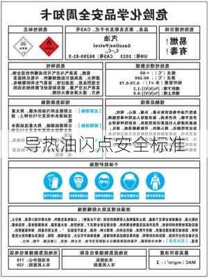 导热油闪点安全标准