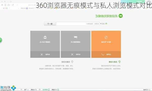 360浏览器无痕模式与私人浏览模式对比