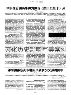 文化历史影响审美案例