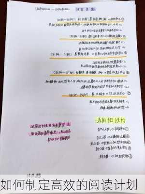 如何制定高效的阅读计划