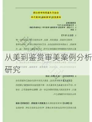 从美到鉴赏审美案例分析研究