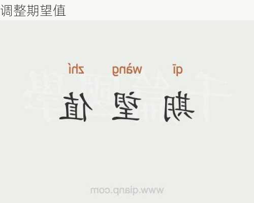 调整期望值