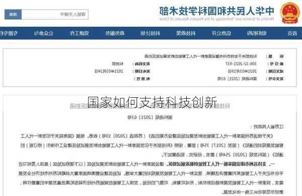 国家如何支持科技创新