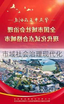 市域社会治理现代化