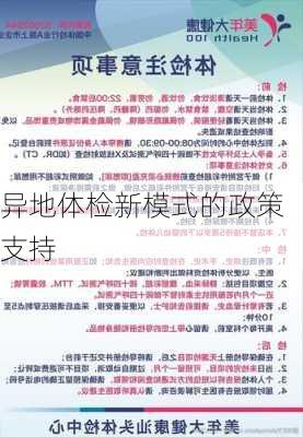 异地体检新模式的政策支持