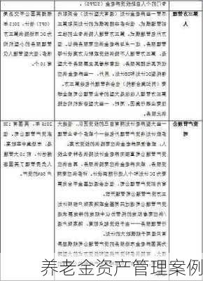 养老金资产管理案例