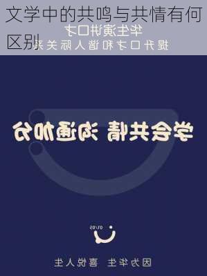 文学中的共鸣与共情有何区别