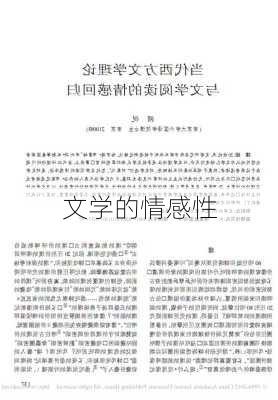 文学的情感性