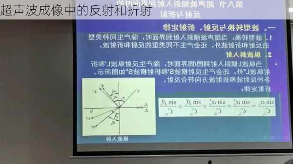 超声波成像中的反射和折射
