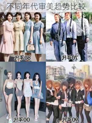 不同年代审美趋势比较