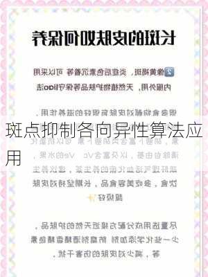斑点抑制各向异性算法应用