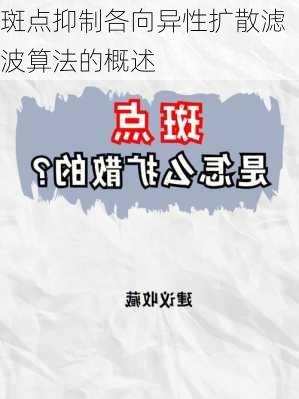 斑点抑制各向异性扩散滤波算法的概述