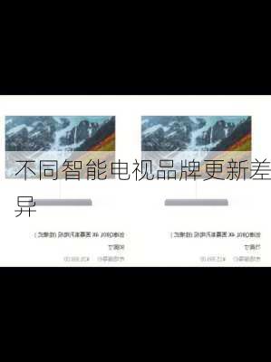 不同智能电视品牌更新差异