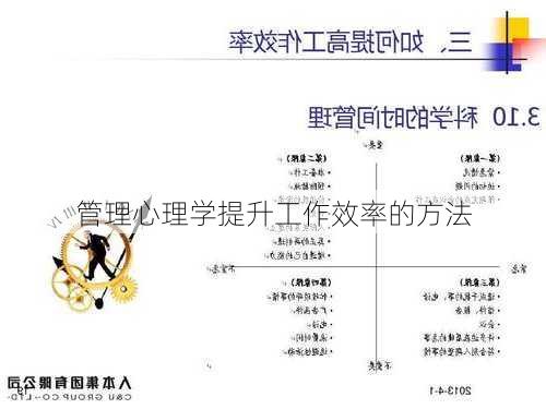 管理心理学提升工作效率的方法
