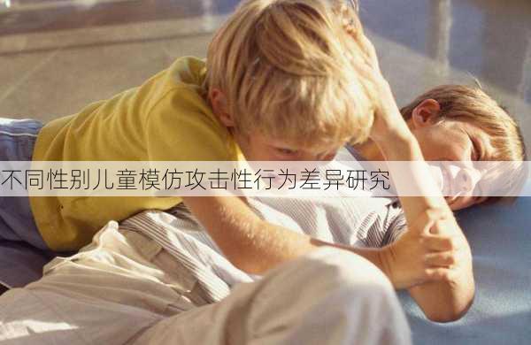不同性别儿童模仿攻击性行为差异研究