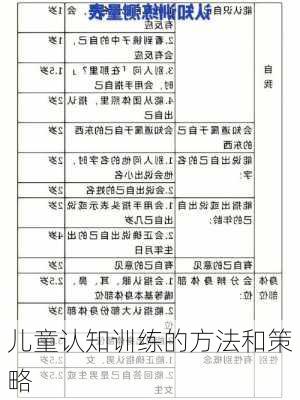 儿童认知训练的方法和策略