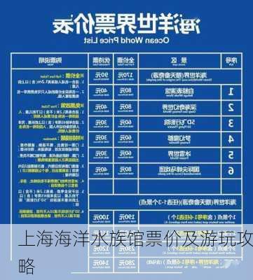 上海海洋水族馆票价及游玩攻略