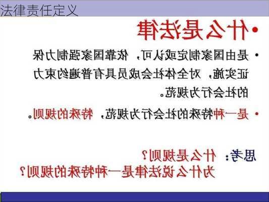 法律责任定义